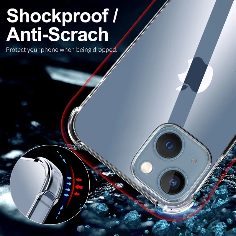 Shockproof Clear Phone Case Fo – Tech Accessories Apple recenzja i cena