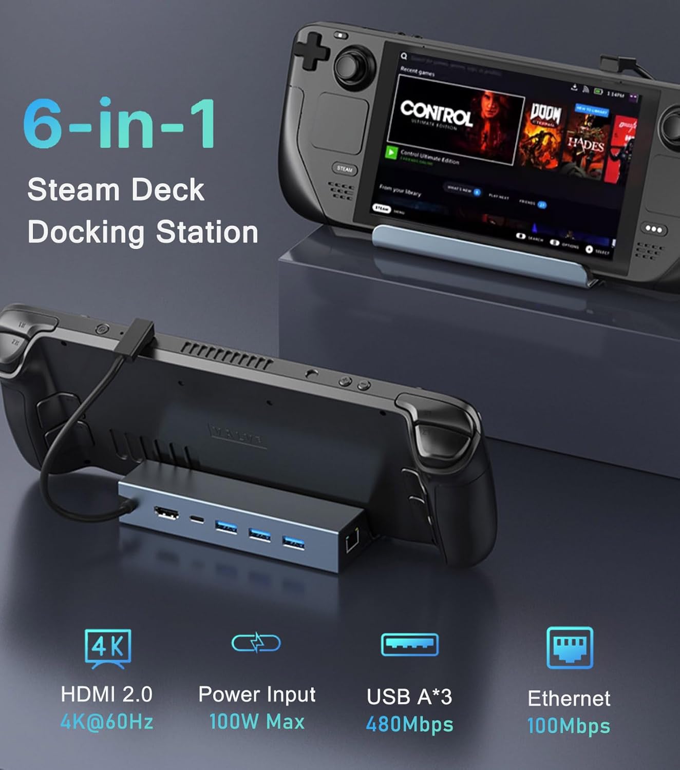 6 in 1 Docking Station for Ste – Usb C To Hdmi recenzja i cena